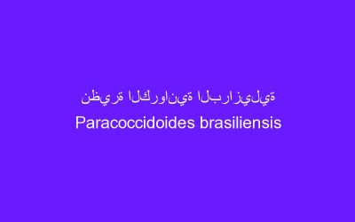 نظيرة الكروانية البرازيلية Paracoccidoides brasiliensis